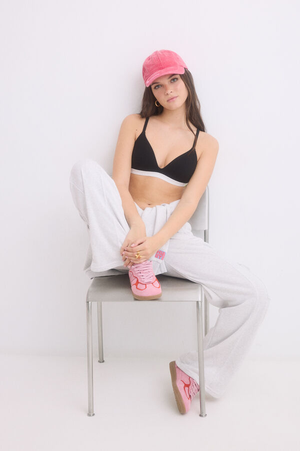 Womensecret Sujetador triangular relleno fijo negro negro