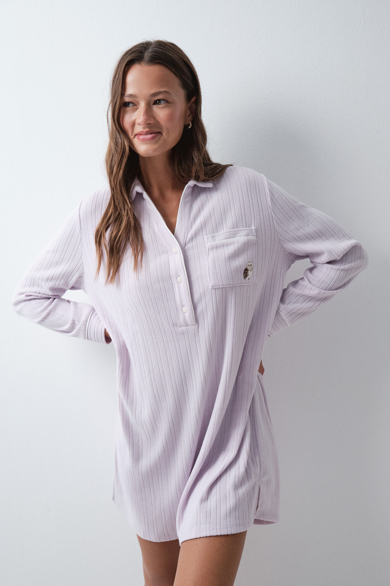 Women'secret Camis&oacute;n camisero aterciopelado