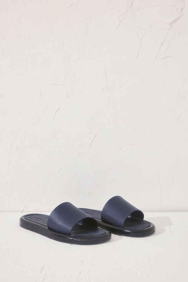 Womensecret Chanclas con pala en color azul marino azul