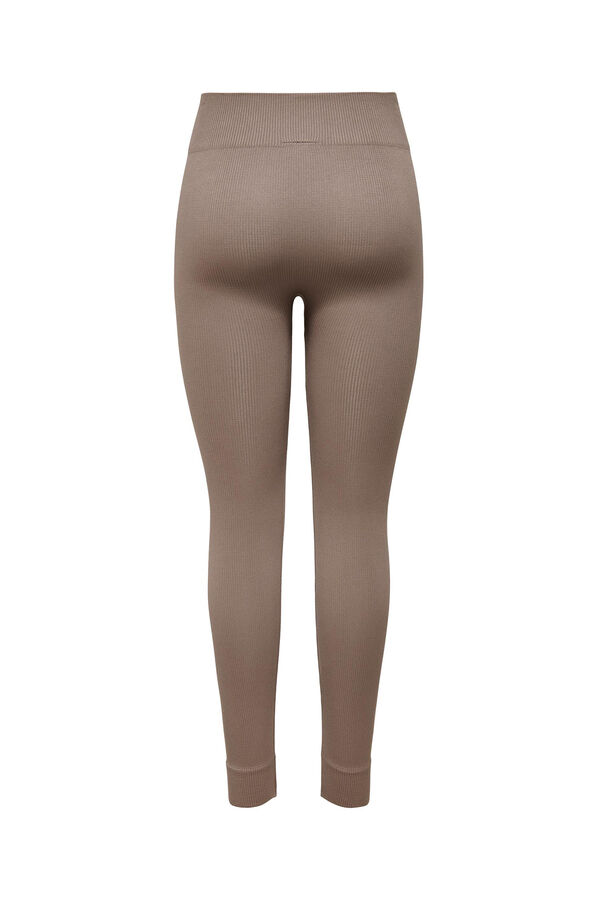 Only Play Pantalón legging largos cómodos sin costuras café