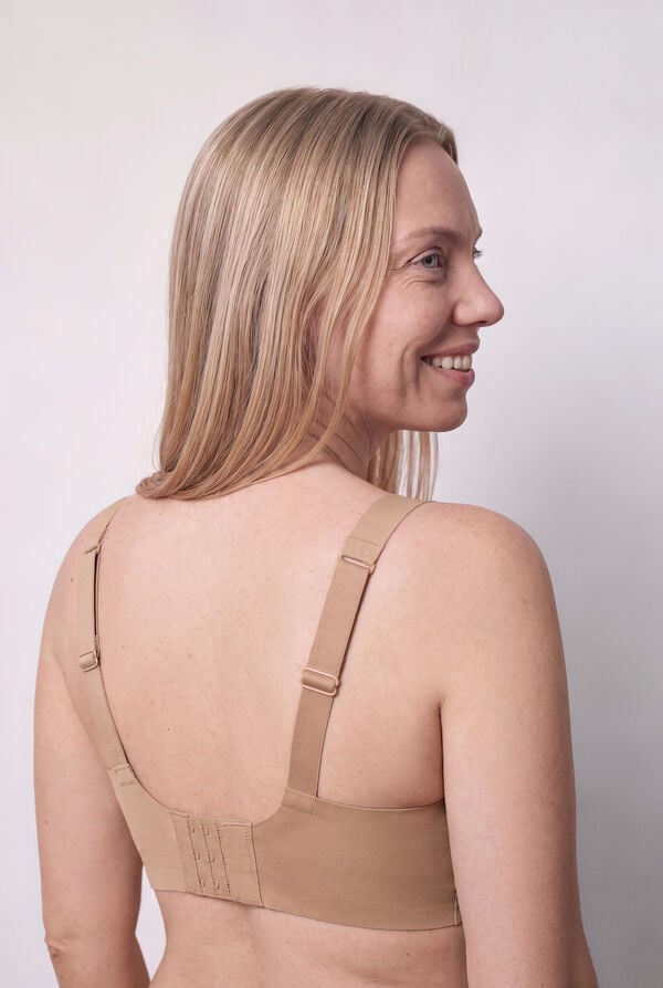 Women'secret Brasier de microfibra nude DREAMY PLUS caf&eacute;