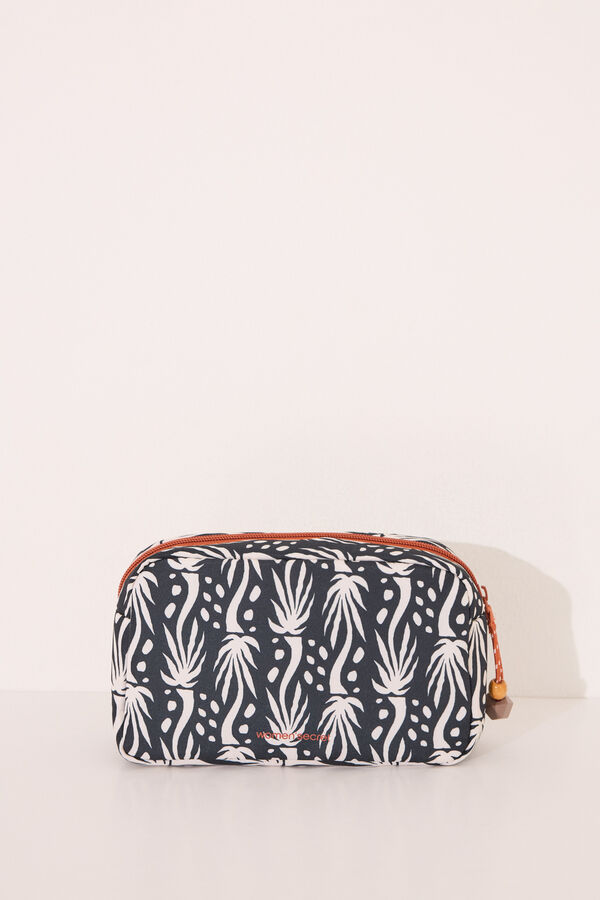 Womensecret Pequeño neceser con estampado de Mickey Mouse negro