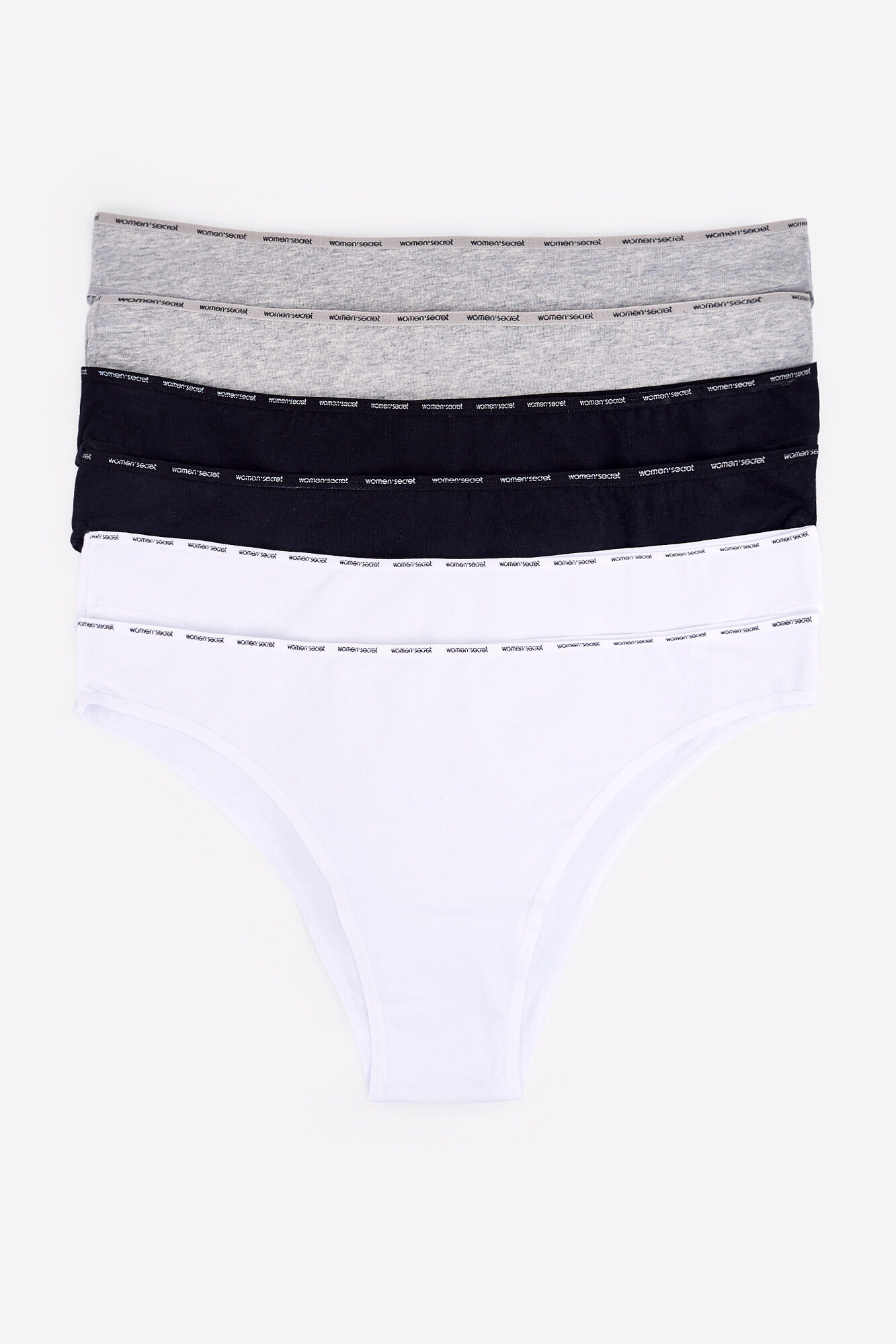 Women'secret Pack 6 bragas brasile&ntilde;as de algod&oacute;n