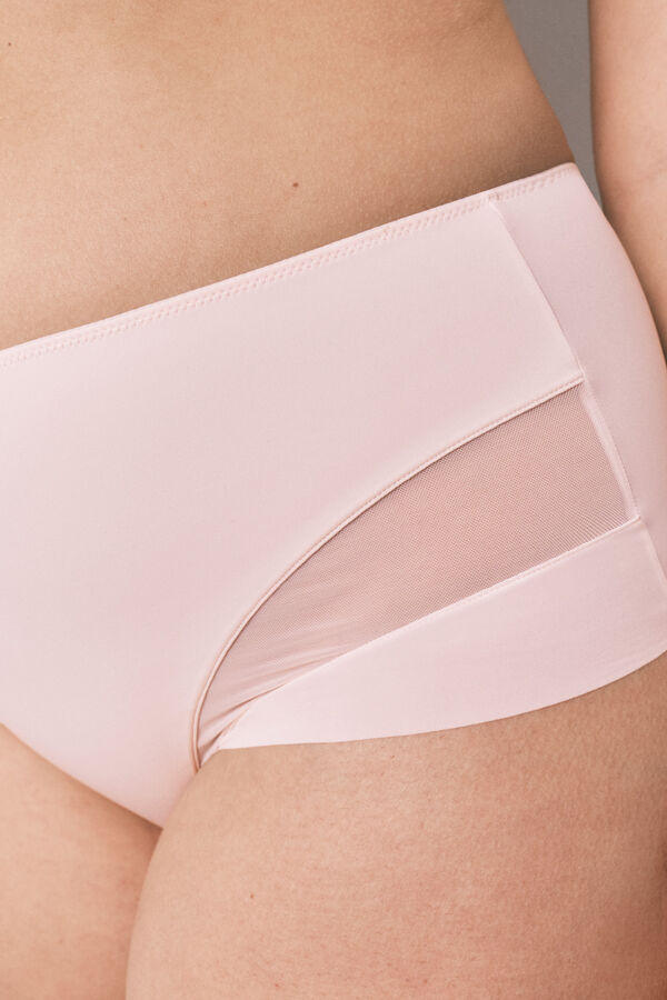 Women'secret Panty reductora alta rosa rosa