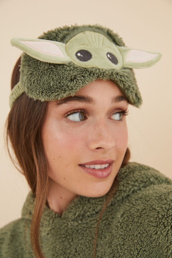 Womensecret Antifaz dormir Grogu Star Wars kaki