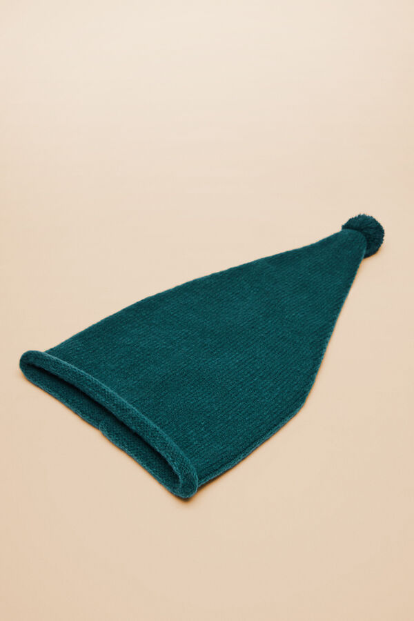 Womensecret Gorro con pompón verde