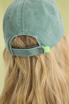 Womensecret Gorra algodón ajustable verde verde