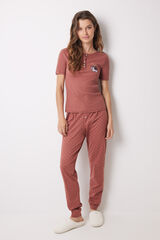 Womensecret Pijama algodón Mafalda café café
