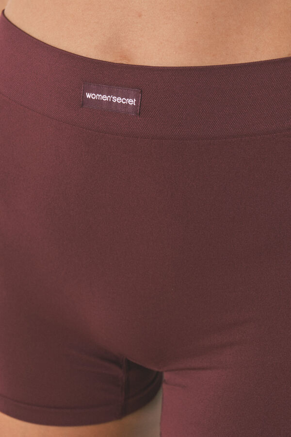 Women'secret Pantalón sin costuras granate púrpura