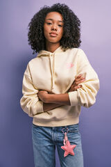 HI&BYE Sudadera de felpa con capucha amarilla amarillo