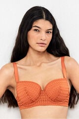 Gisela Brasier capacidad de encaje geom&eacute;trico naranja