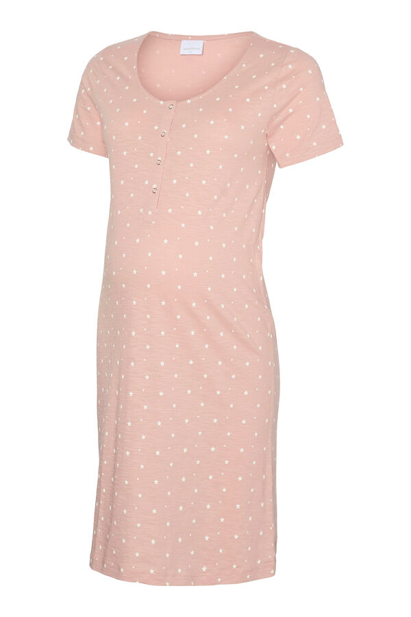 Mamalicious Camisón de premamá y lactancia rosa