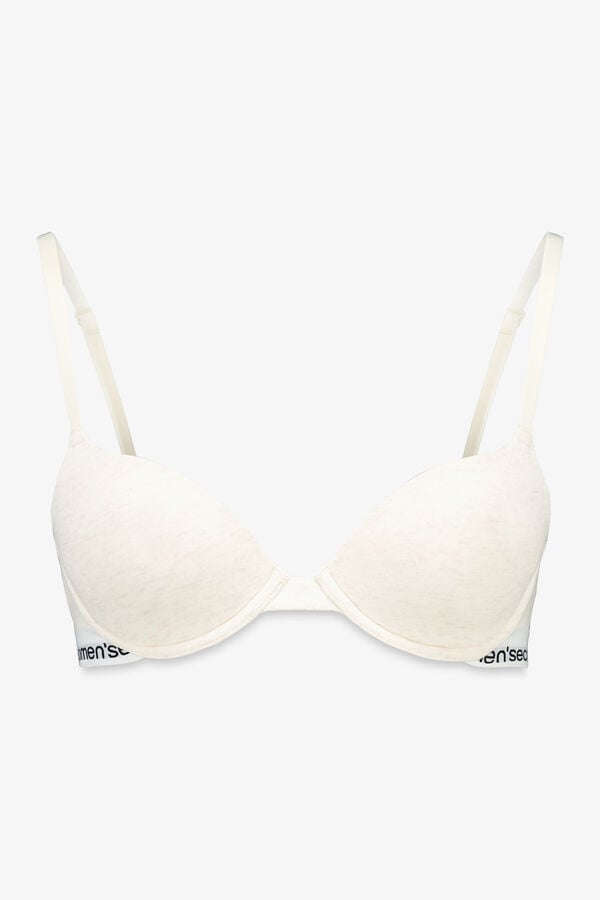 Women'secret BEAUTIFUL brasier clásica de algodón blanco marfil
