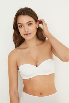 Womensecret ELEGANT Brasier sin tirantes microfibra blanco