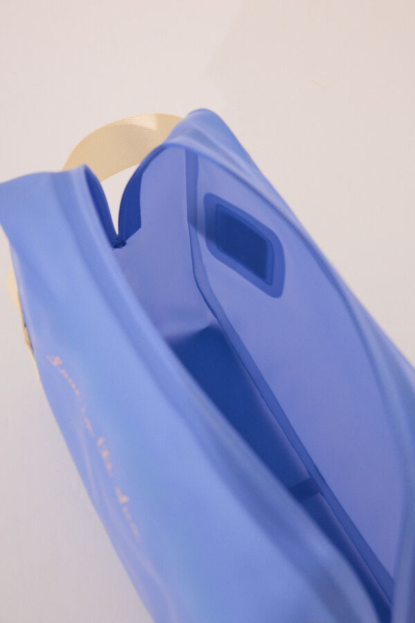 Womensecret Neceser mediano resistente al agua con asa lateral azul