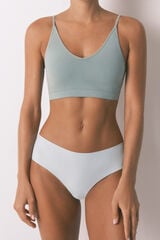 Women'secret Pack de 3 culotte de microfibra verde blanco