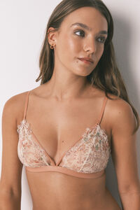 Women'secret Brasier triangular de encaje multicolor NATURAL