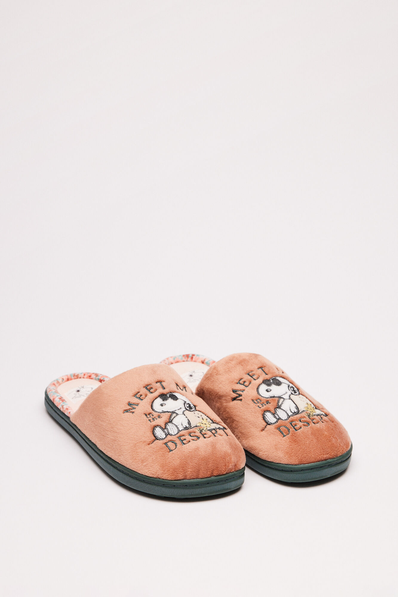 Pantuflas Snoopy caf anaranjado