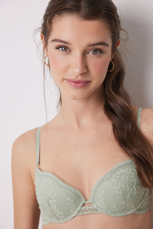 Womensecret Brasier clásico BEAUTIFUL encaje verde verde