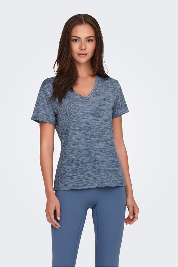 Only Play playera de manga corta con cuello azul