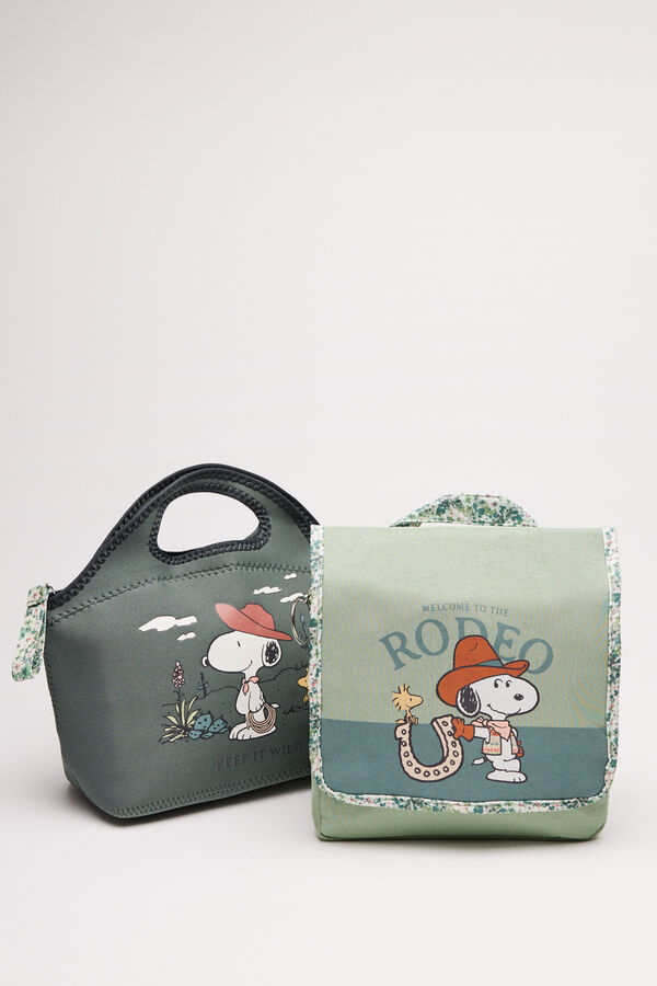 Womensecret Neceser gancho interior Snoopy cowboy verde