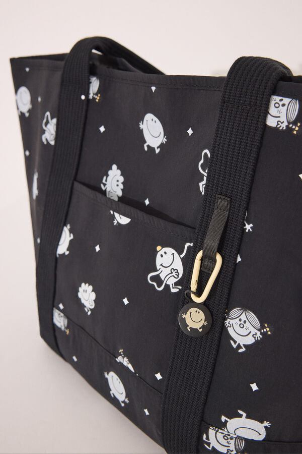 Womensecret Bolsa de mano negro Mr. Men & Little Miss  negro
