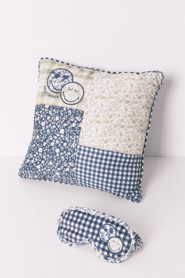 Womensecret Cojín de patchwork multicolor SmileyWorld® estampado