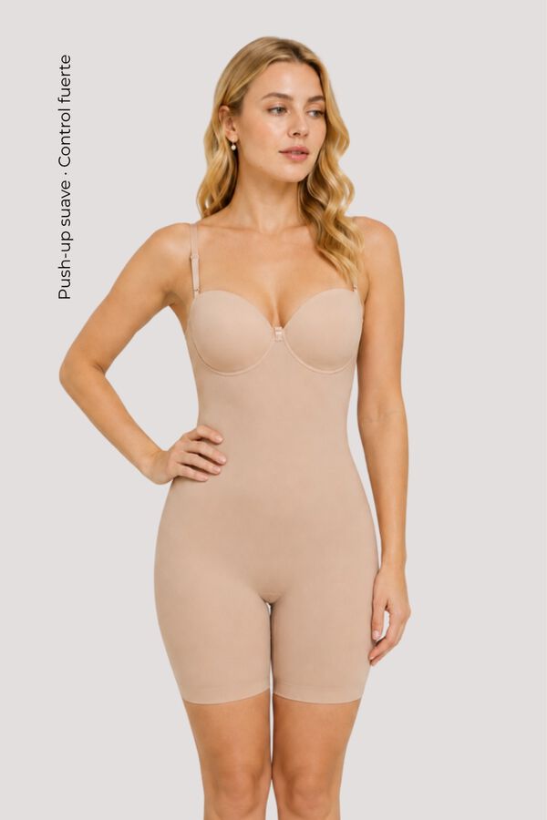 Ivette Bridal Body-pantal&oacute;n push-up espalda baja beige
