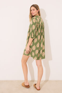 Womensecret Playera de dormir con estampado integral de viscosa estampado