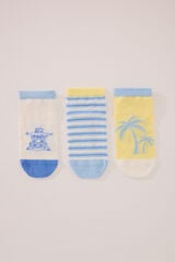 Womensecret Pack de 3 calcetines short de Garfield estampado