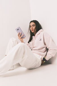 HI&BYE Pantal&oacute;n jogger de felpa de algod&oacute;n blanco