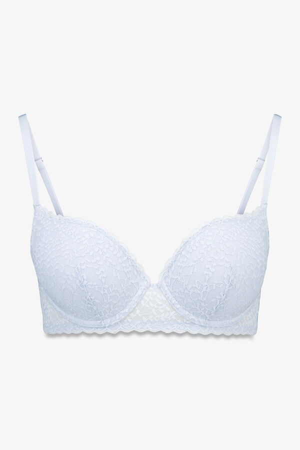 Women'secret GORGEOUS brasier push-up de encaje azul azul