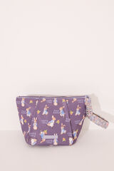 Womensecret Neceser mediano de nailon con estampado de Mr. Rabbit morado/lila