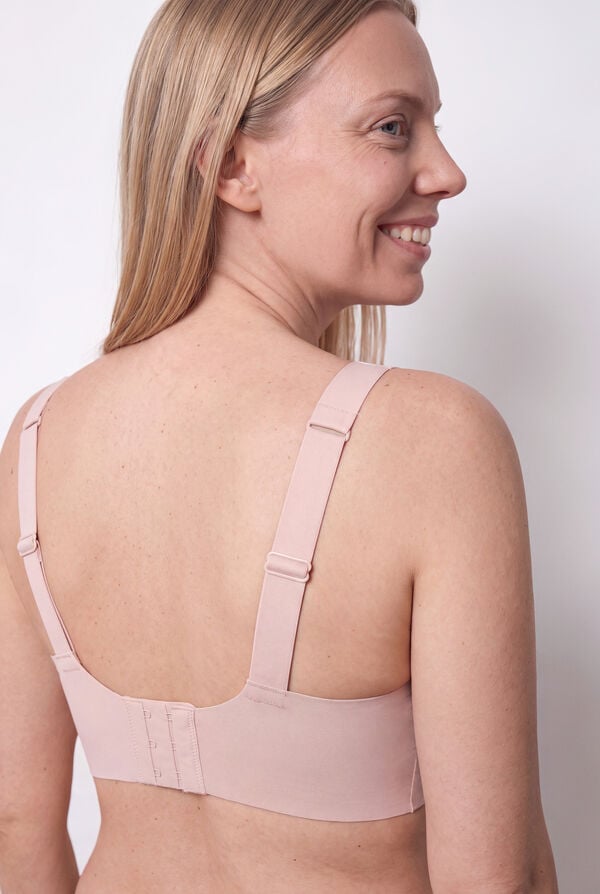 Women'secret Brasier de microfibra marr&oacute;n DREAMY PLUS nude