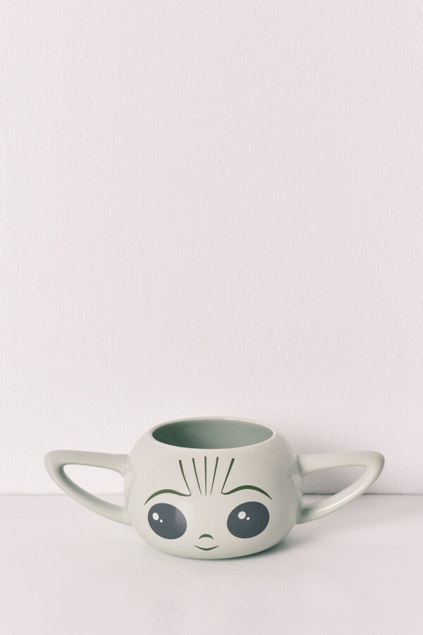 Women'secret Taza Baby Yoda de cer&aacute;mica verde