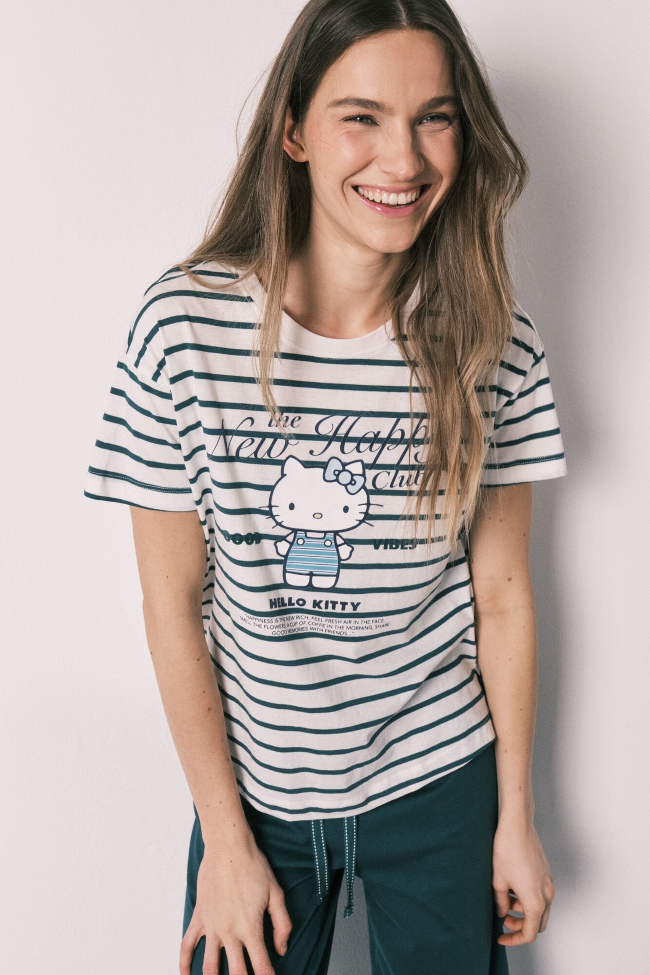 Women'secret Pijama Hello Kitty de manga corta de algod&oacute;n