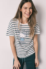 Women'secret Pijama Hello Kitty de manga corta de algod&oacute;n blanco