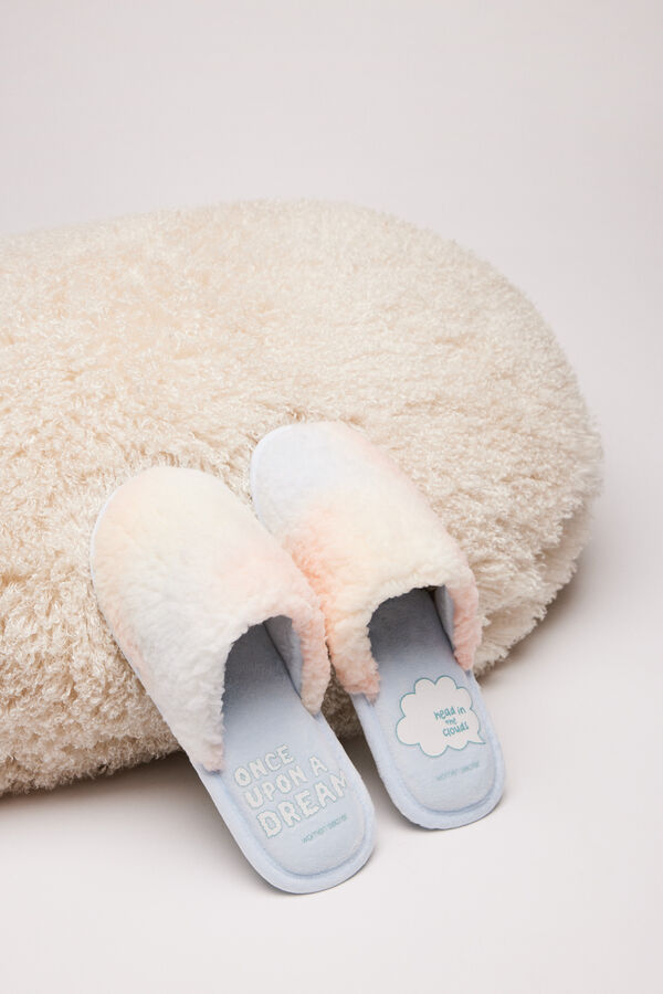 Womensecret Pantuflas casa pelo multicolor estampado