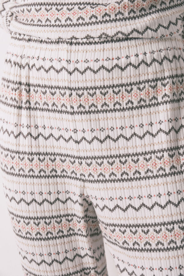 Women'secret Pijama larga tejido cálido suave cenfas Mickey blanco