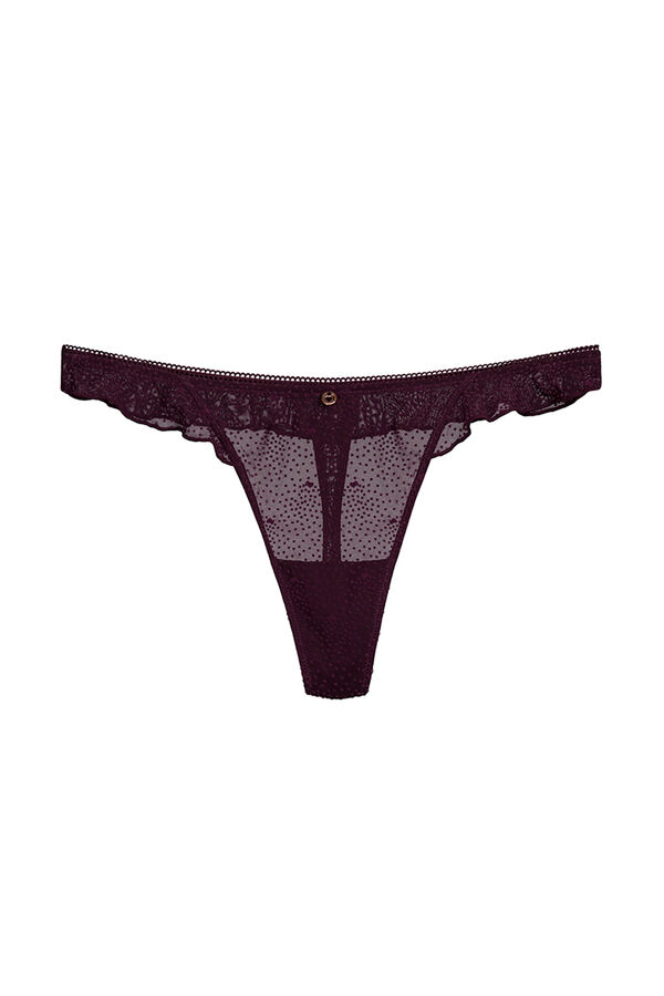 Womensecret Tanga volantes La Vecina Rubia púrpura