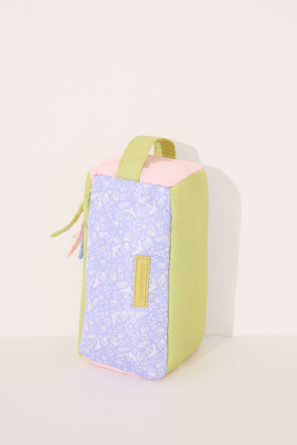 Womensecret Neceser bolsa con hojas multicolor estampado
