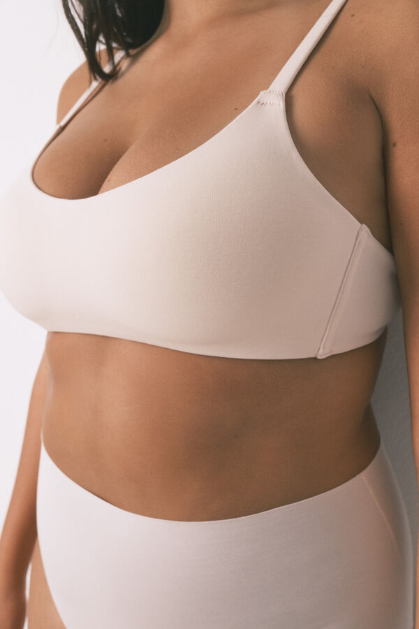 Women'secret Top brasier de algodón rosa rosa