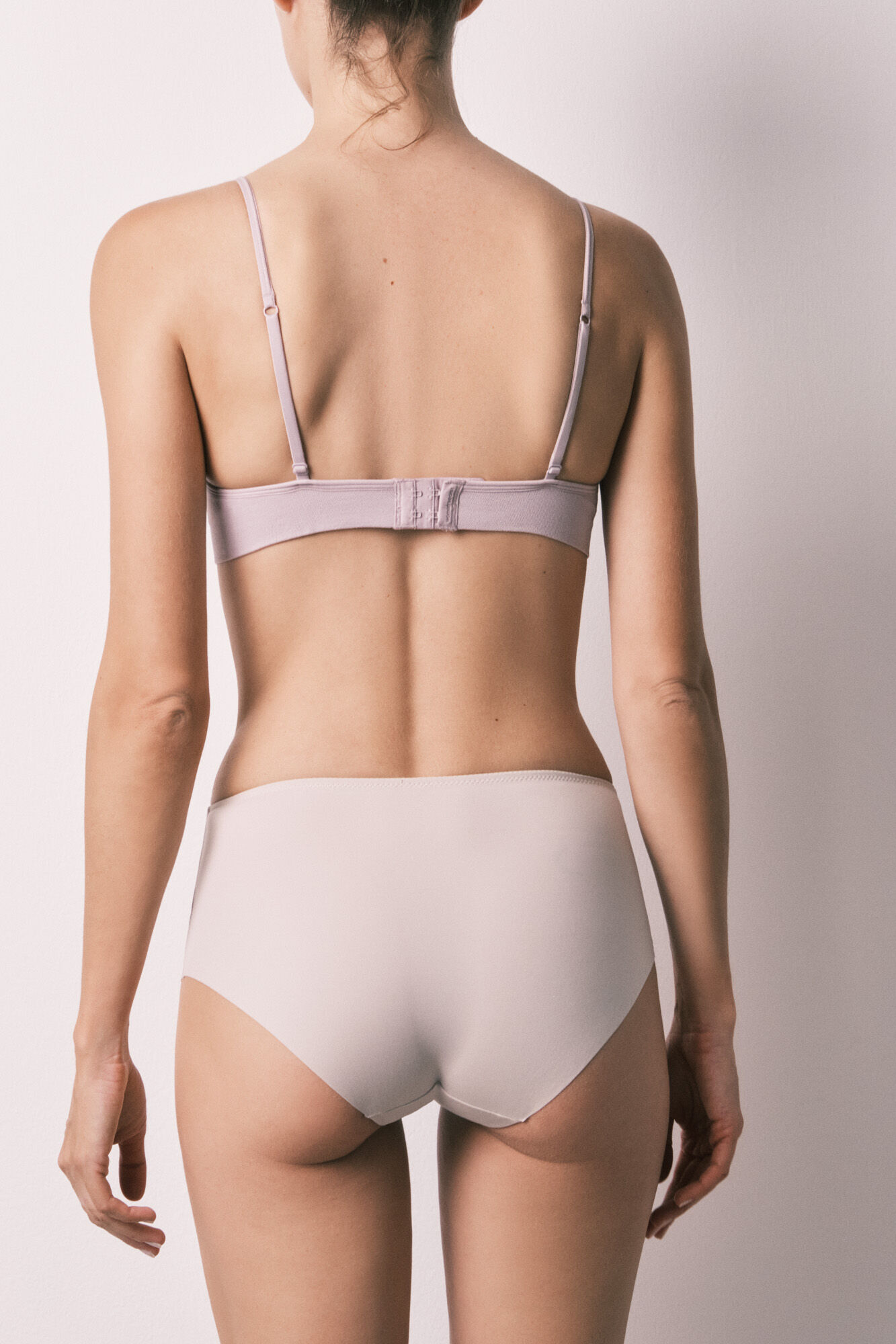 Women'secret Panty moldeadora de tiro alto de malla beige