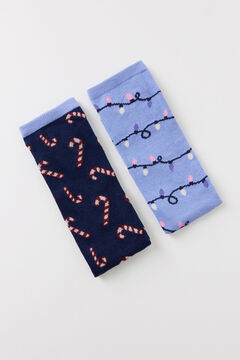 Womensecret Pack 3 calcetines altos navideños estampado