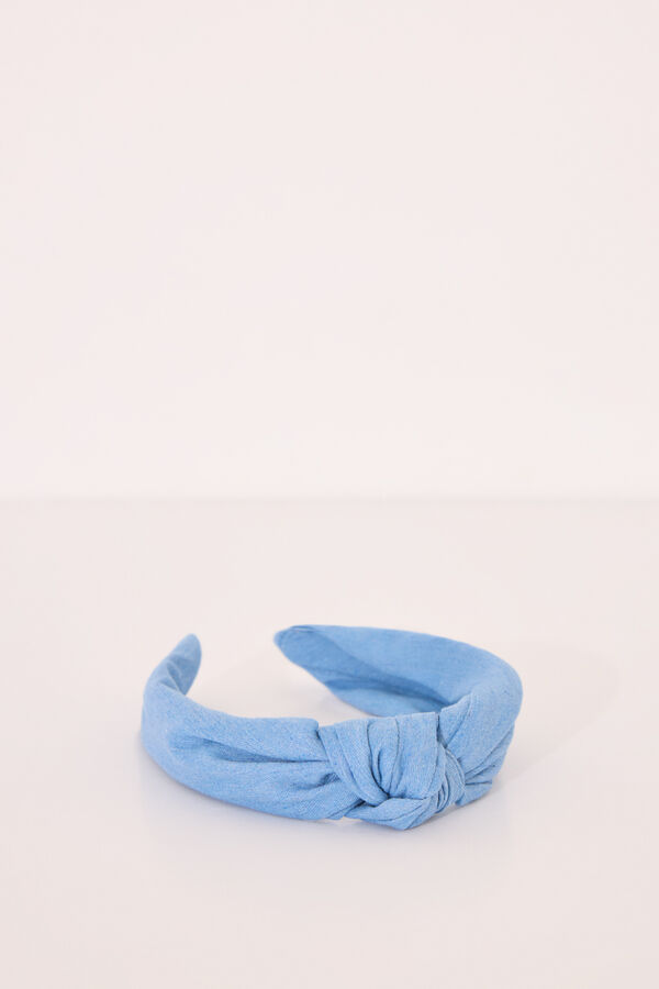 Womensecret Diadema de denim azul para el cabello azul