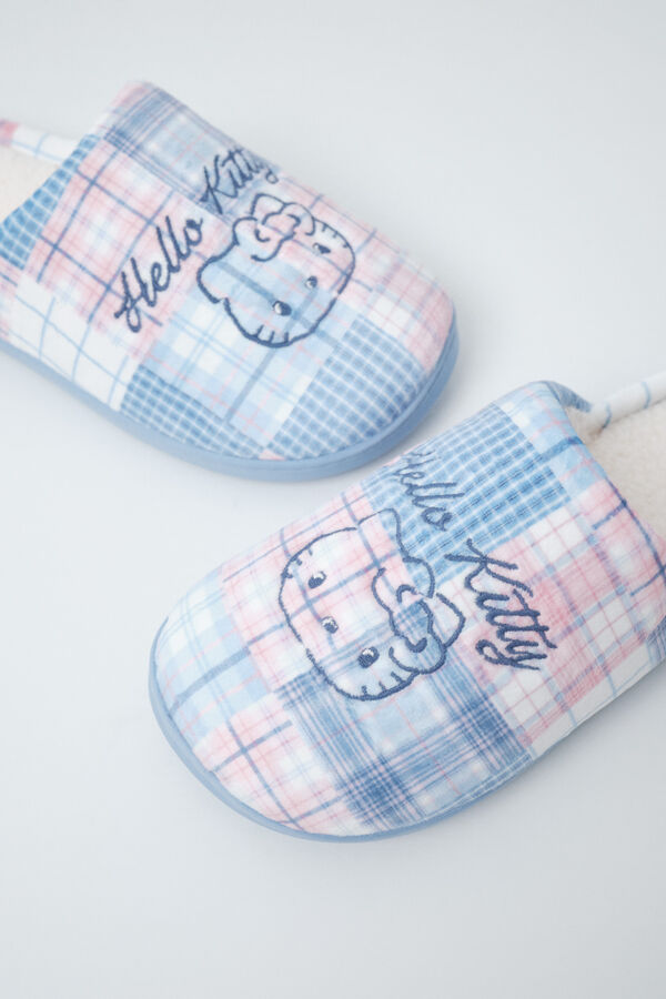 Women'secret Pantunflas patchwork Hello Kitty blanco
