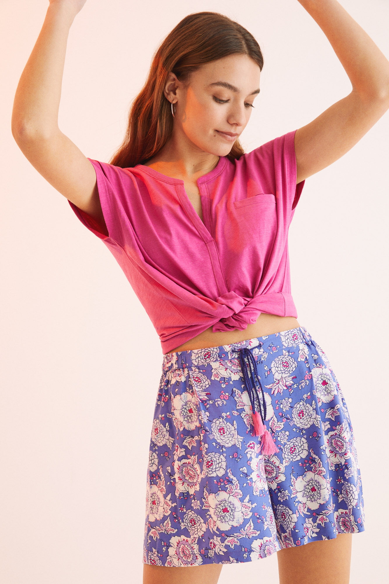 Pantalon corto outlet estampado mujer