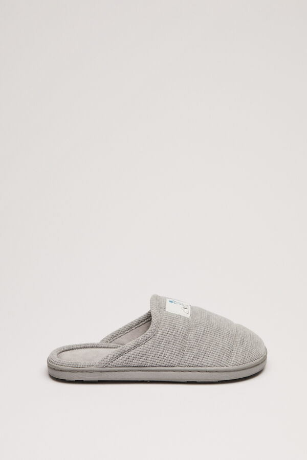 Womensecret Pantuflas gris Snoopy gris