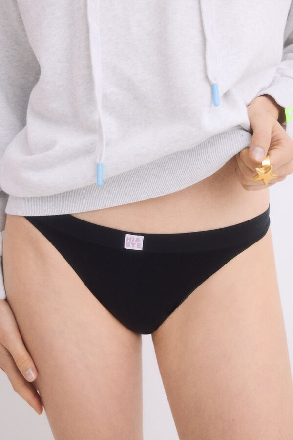 Womensecret Braga brasileña seamless negro negro
