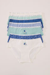 Womensecret Pack de 7 braguitas anchas mezcla panties Mafalda estampado